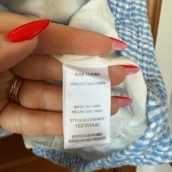 RTR NOW Blue Gingham Babydoll Dress - Picture 4 of 6